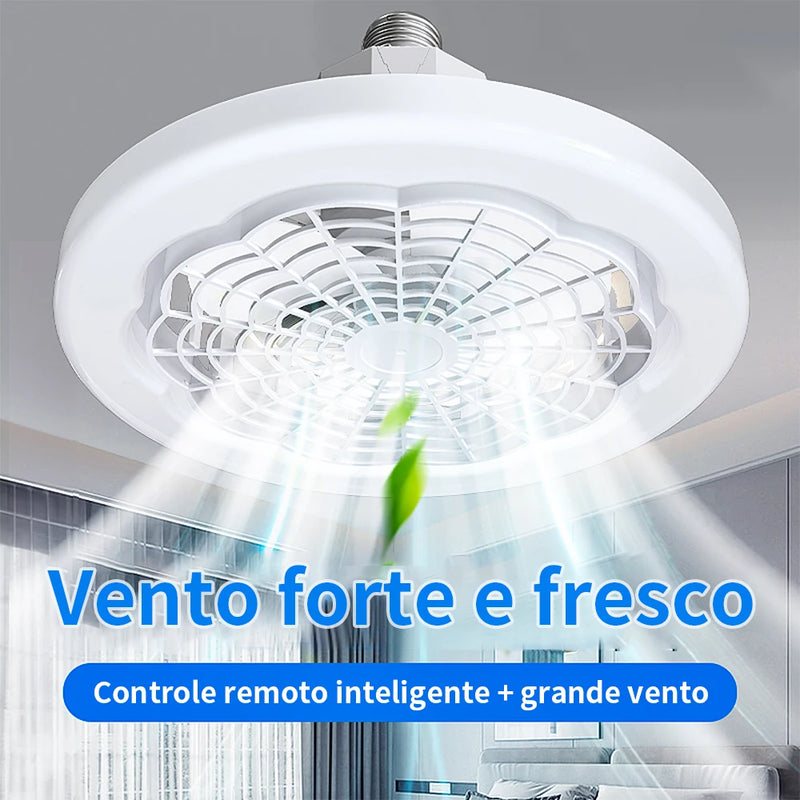 Ventilador WIND CALM com Lâmpada De Teto LED